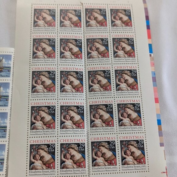 USPS Stamps 29-cent Variety Pack Christmas and Columbus 1993 - Picture 3 of 9